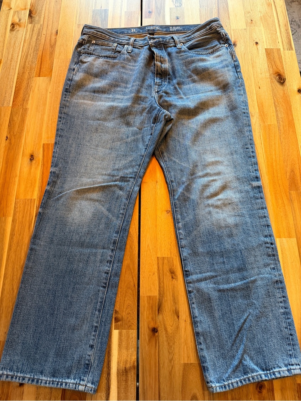 J.Crew ’84 Slouchy Jeans Size 31 Blue Mid Rise Straight Leg 100% Cotton